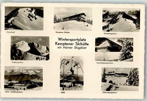 Kemptner Hütte Wiherkopf Riedbergerhorn Skilift Bolsterlangerhorn