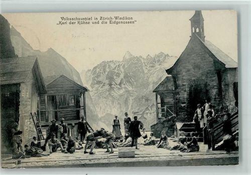 Zürich 1904 Wiedikon - Volksschauspiel - Karl der Kühne, gute Erhaltung