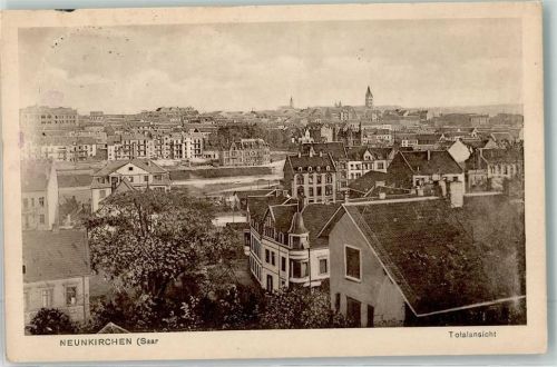 Neunkirchen 1916 Blick auf die Innenstadt Feldpost