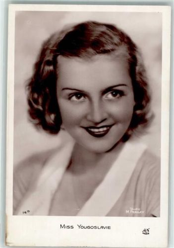 Miss Yougoslavie Verlag A. Noyer Nr. 14 D Studio M. Pergay Paris