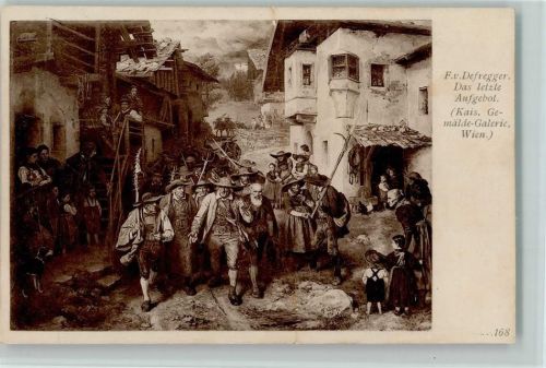 1909 Das letzte Aufgebot AK