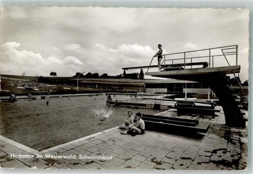 65589 W6253 Hadamar , Westerw Foto AK Schwimmbad