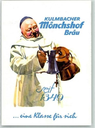 Kulmbach Werbung Kulmbacher Mönchshof Mönch