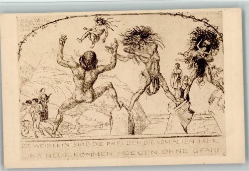 Nr. 187 - Albert Welti - Die Himmelsgaben - sehr gute Erhaltung