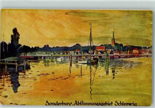 Sonderburg Abstimmungsgebiet Schleswig sign.