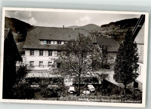 Seebach 1956 Gasthaus Pension Hirsch