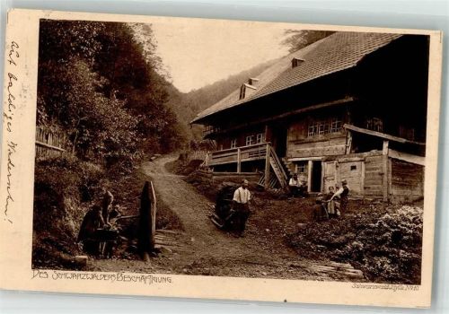 1906 Schwarzwaldbeschäftigung Idylle Nr. 10