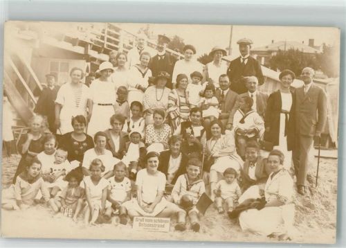 Ahlbeck Gruppenfoto Gruß vom schönen Ostseestrand