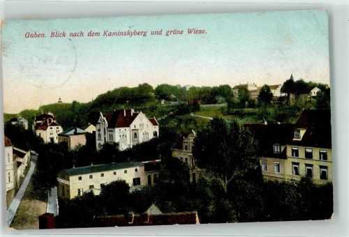 Guben 1914 Kaminskyberg Grüne Wiese