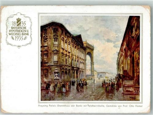 Preising 1937 Jahrhundertfeier der Bayr. Hypotheken und Wechsel Bank