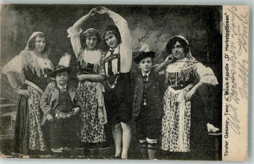 1917 Tiroler Gesang + Musik-Kapelle Die Herbstzeitlosen Trachten