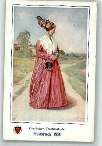 Hausruck Tracht Frau Deutscher Schulverein Karte 273