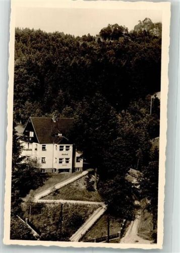 01824 O8324 Rathen Kurort , Sachs Foto AK Pension Haus Glückauf