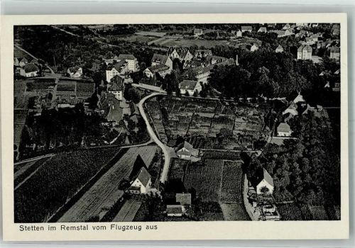 Stetten 1942 Fliegeraufnahme Strähle