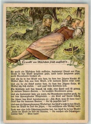 Text des Liedes Es wollt ein Mädchen früh aufsteh'n