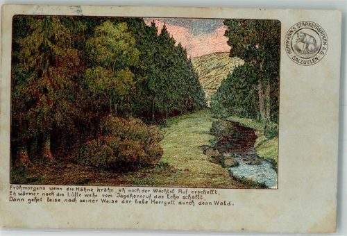 1906 Gedicht Frühmorgens wenn die Hähne krähn .....
