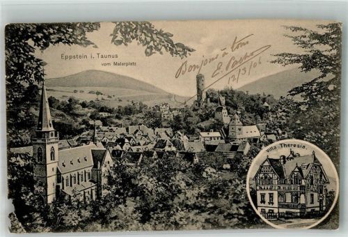 Eppstein 1906 Vom Malerplatz Villa Theresia