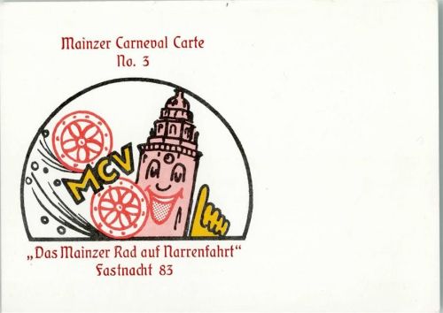 Mainz 1983 Karneval Carte No. 3