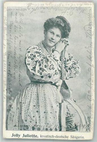 1905 Portrait der kroatisch-deutschen Sängerin Jolly Juliette