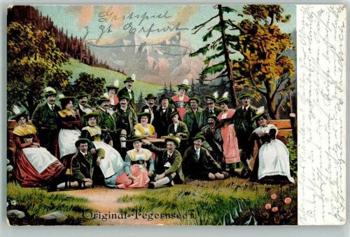 1903 Original Tegernseer Trachtengruppe Zirher