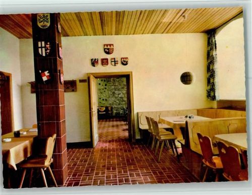 Volkers Gaststätte Volkersberg Innenaufnahme Wappenzimmer