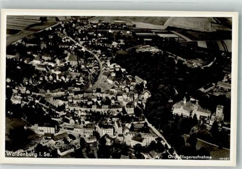 Waldenburg Fliegeraufnahme Freigegeben d. R.L.M.