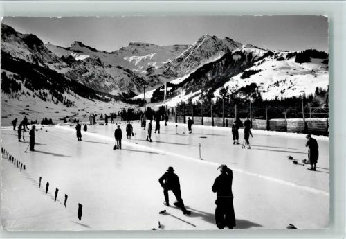 Adelboden BE Wintersport Curlingspiel Curling