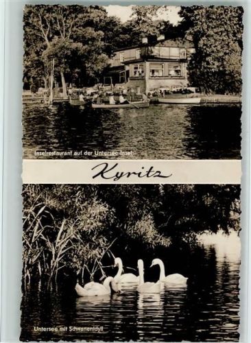 Kyritz Inselrestaurant Untersee-Insel Schwäne