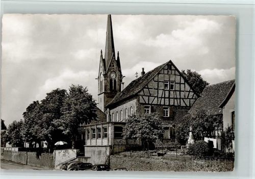 Dörnigheim Ortsansicht Fachwerkhaus Kirche