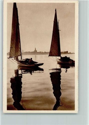 Konstanz 1934 Bild 54 - Bodensee mit Segelbooten AK