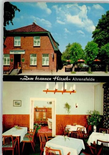 Ahrensfelde Gaststätte Zum braunen Hirsch Innenaufnahme Gastraum