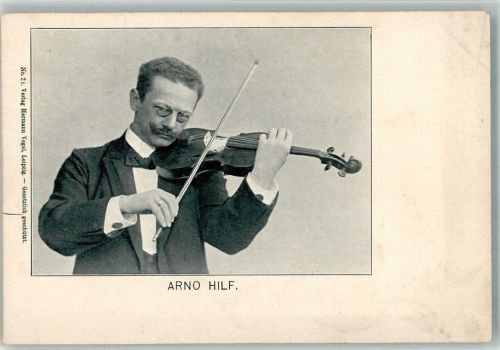 1900 Arno Hilf mit seiner Geige