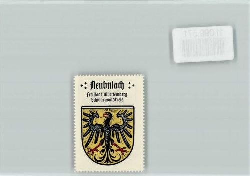 75385 W7265 Neubulach - Vignette Wappen Kaffee Hag ca 1920-1940