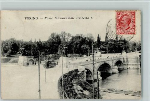 Torino Ponte Monumentale Umberto I. Straßenbahn