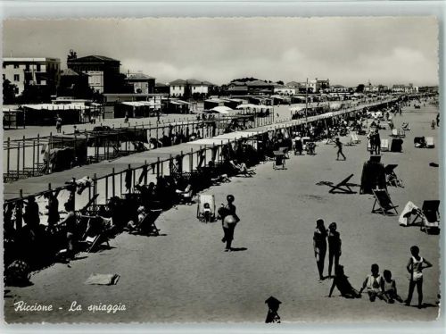 Riccione La spiaggia Strand