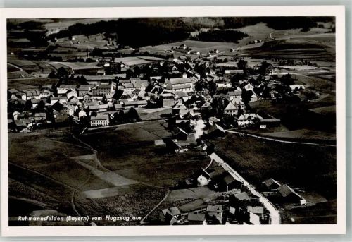 Ruhmannsfelden Fliegeraufnahme Feigegeben d. R.L.M.