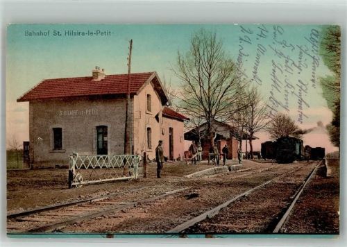 Saint-Hilaire-le-Petit 1915 Bahnhof Eisenbahn Feldpost WK I 29.Inf.Div.