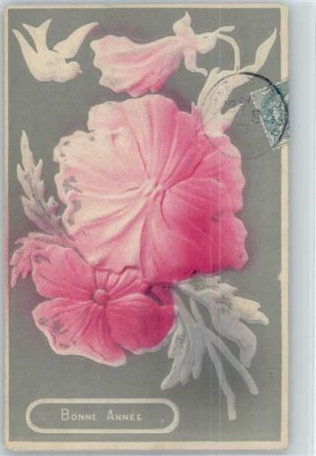 1908 Relief-Druck, Bonne Annee