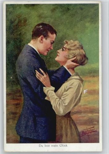 Liebe Poesie "Du bist mein Glück" Verlag ASCO Nr. 1105 - AK