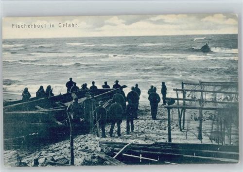 1906 in Gefahr , Menschen schauen auf das Meer