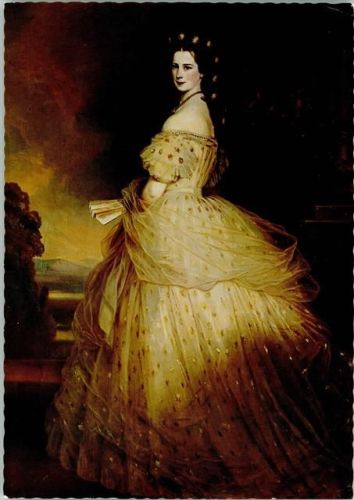 Kaiserin Elisabeth in einer Prachtrobe
