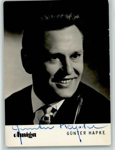 Günter Hapke Original Autogramm