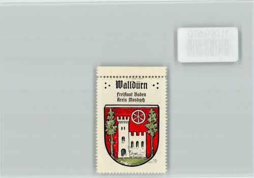 Walldürn Vignette Wappen Kaffee Hag ca 1920-1940