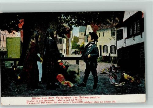 Bärbele und Hannesle 1917 AK