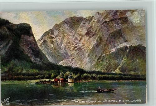 Königssee mit Watzmann - Tucks serie Berchtesgaden Nr. 688 B