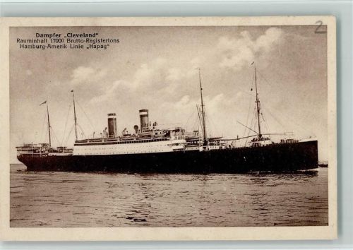 1927 Dampfer Cleveland - Hamburg-Amerika Linie Hapag