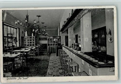 Köln Deutz 105 Gaststätte Die Insel Innenaufnahme