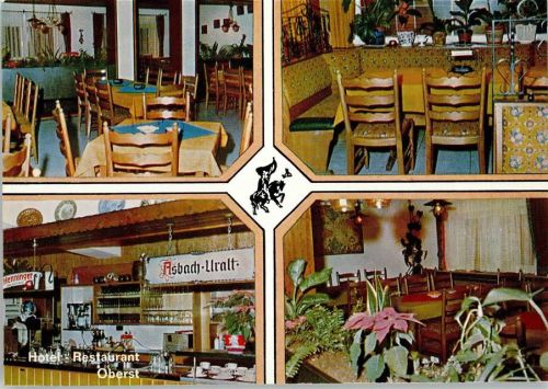Waldsee Hotel Restaurant Oberst Innenaufnahmen Gastraum Theke 4-Bildaufnahme