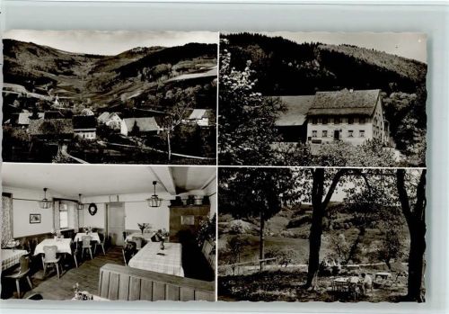 Endenburg Gasthof Pension zum Pflug Innenaufnahme Gastraum Garten Ortsansicht 4-Bildaufnahme