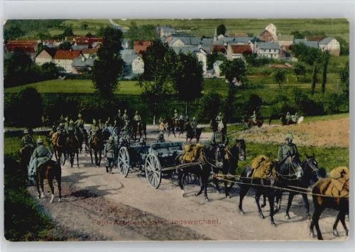 1917 Feld Artillerie Stellungwechsel